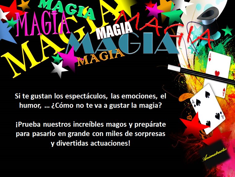 Animatrastos's tweet photo. Hoy os dejo nuestro flayer de un espectáculo de lo más mágico de Animatrastos! https://t.co/RCYndKkcng
