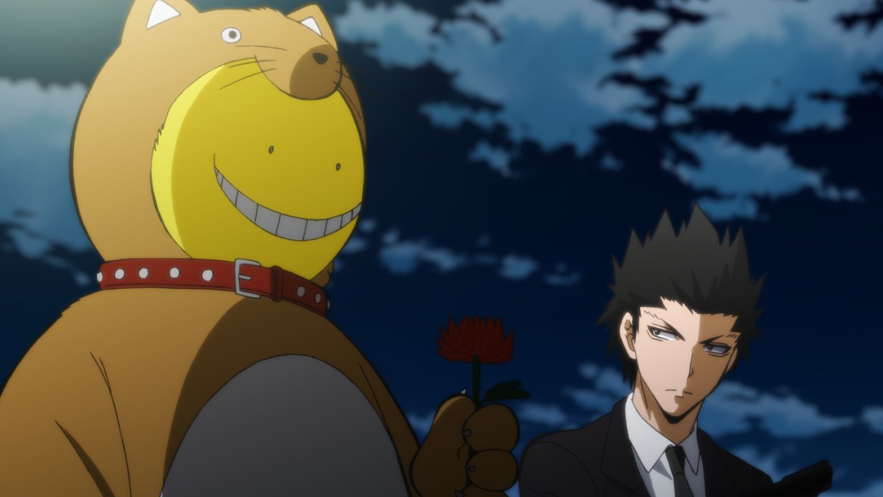 アニメ 暗殺教室 劇場版dvdbd発売 あす放送 第8話 死神の時間 後編 殺せんせーと烏間もついに 死神 と相対する その活躍をお楽しみに フジテレビでは明日25日 木 25 25 放送 ほか各局はこちらhttps T Co Csek2qmeah 暗殺教室