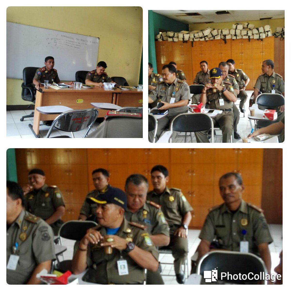 24-02-16 Giat rakor dan evaluasi para Kasi Trantib btempat dkantor POL PP kota Tng, di pimpin sekretaris POL PP