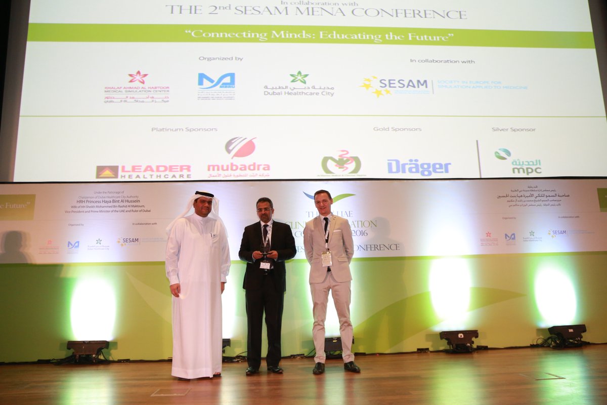 UAE_CSC2016's tweet photo. @bokera1 awarded the Regional Award for Excellence in Simulation at #uaeCSC2016. https://t.co/C2j9pXmzMo