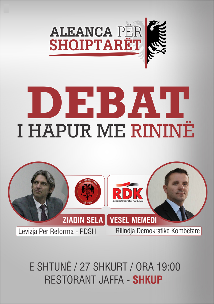 LRpdsh's tweet photo. #allianceforalbaninas. on saturday 27.02.2016 will have an open #youth #debate in #skopje https://t.co/4VPxOPbCrh