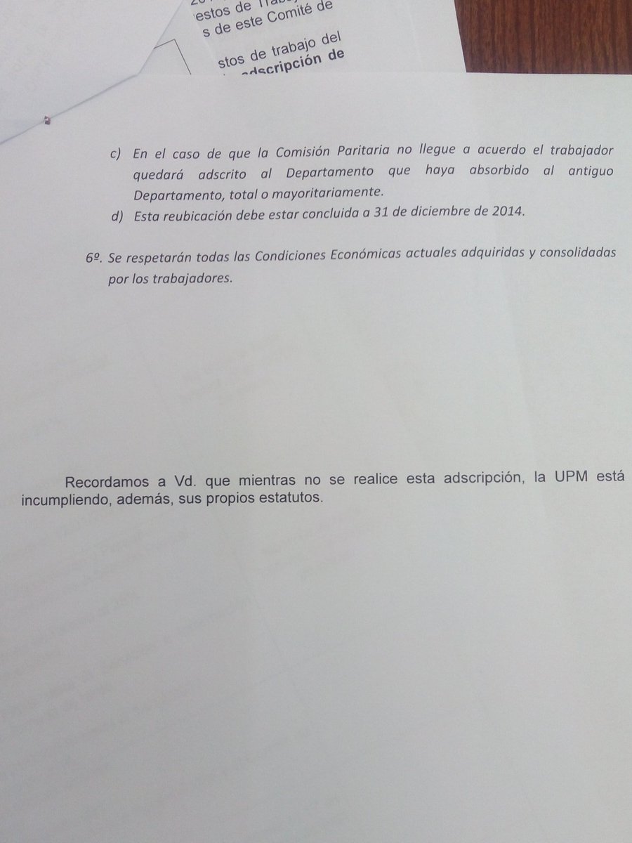 Continuación de la propuesta del CE PAS Laboral <a href="/La_UPM/">Universidad Politécnica de Madrid</a>  para Técnicos de Laboratorio