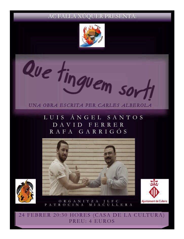 ACFallaxuquer's tweet image. HUI ÉS EL GRAN DIA! #quetinguemsort #fallaxuquercullera #teatreenvalencià #esforç #cullera