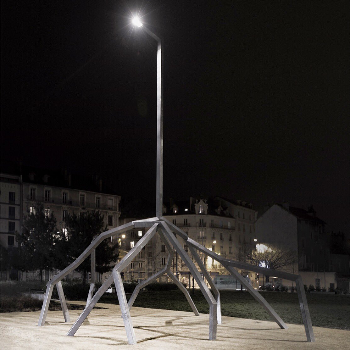 duende_digital's tweet photo. Les Racines du mal by #DidierFaustino now in #Grenoble #light #art https://t.co/75SFSl1F4a
