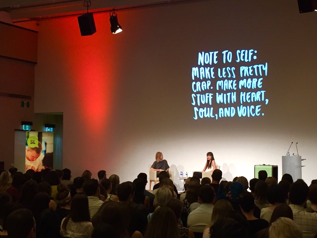 agdaqld's tweet photo. Question time with @jessicawalsh. Generous access for our design crowd &amp; fantastic insight. #Anomaly2016 #OneAGDA https://t.co/NLXraGTk2K