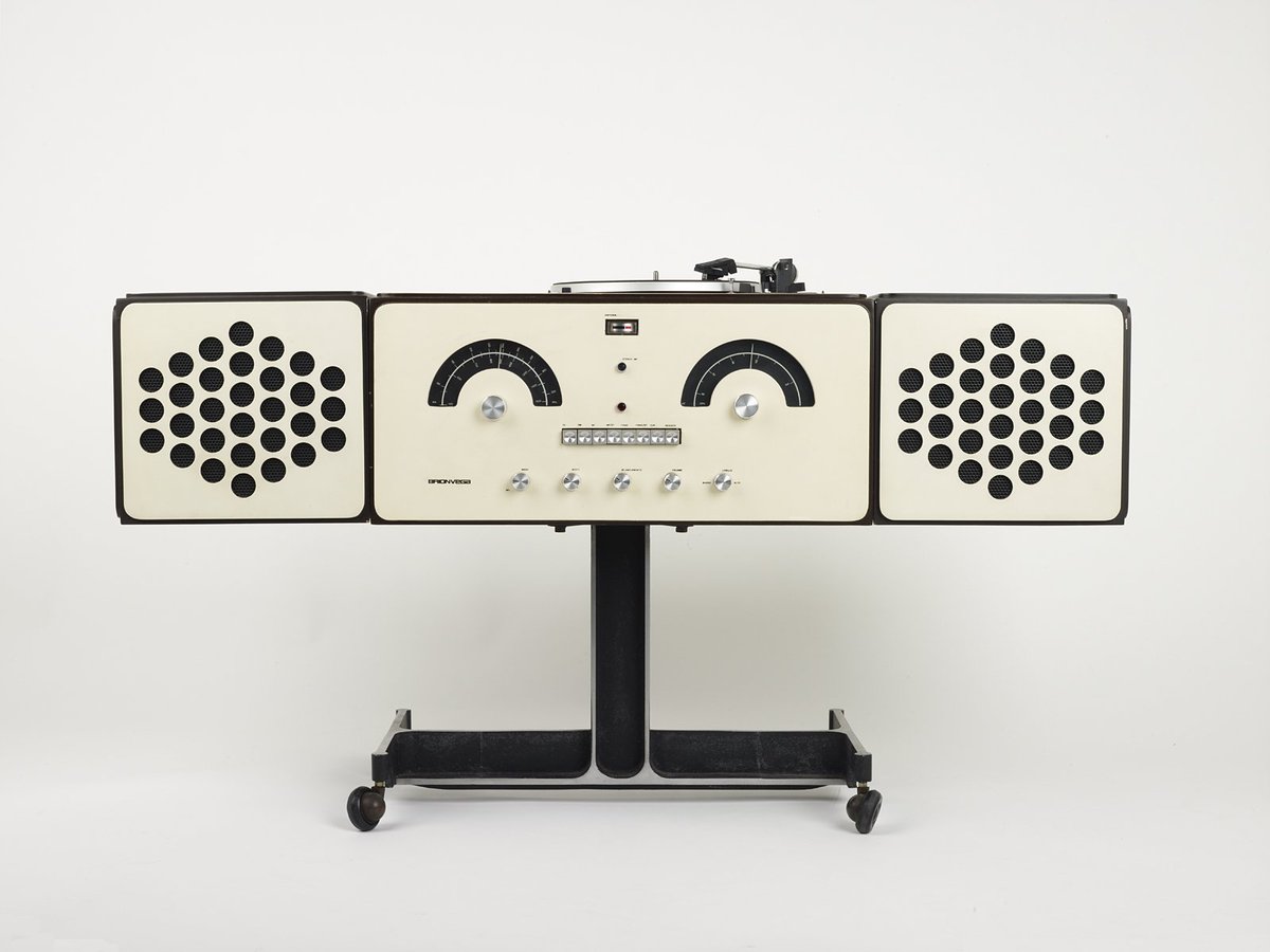 Achille Castiglioni was born #onthisday in 1918. His designs include this 1965 hi-fi stereo #DesignandDesigners
