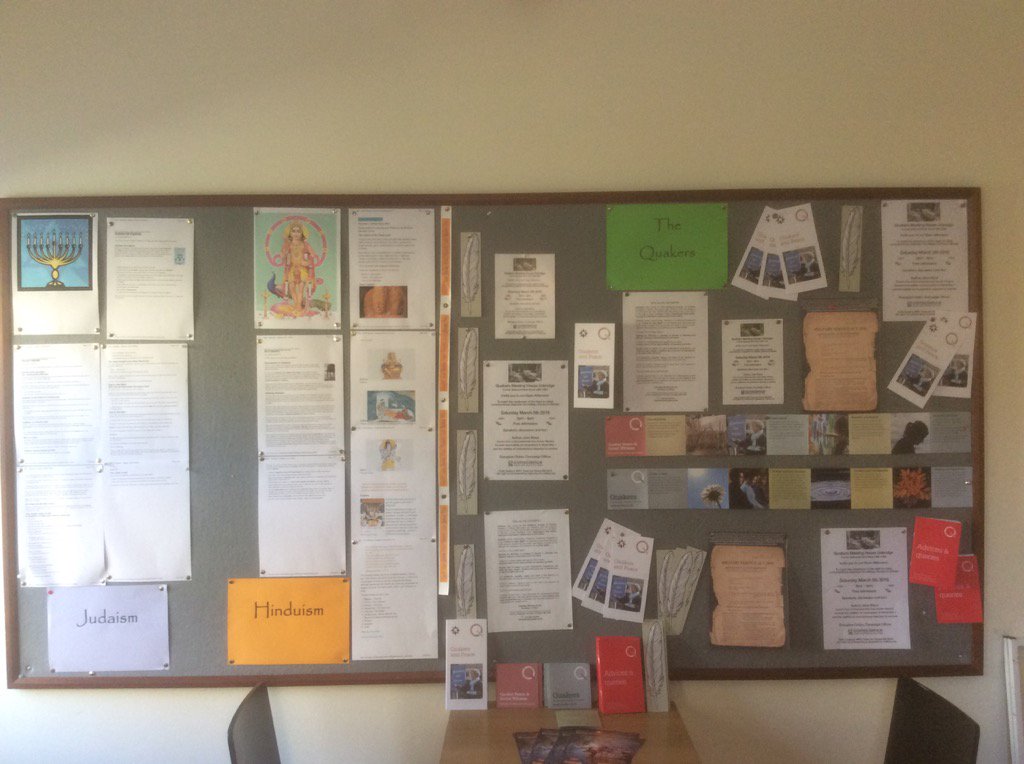BrunChaplaincy's tweet photo. Free literature about the Quakers is available in the Meeting House this week. https://t.co/PqWWpbEpwC