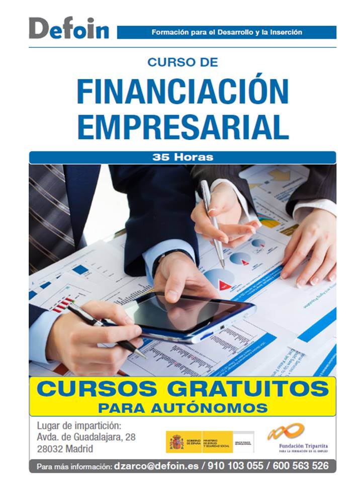 DefoinEspana's tweet photo. Cursos GRATIS #Autonomos Madrid info@defoin.es #PlazasLimitadas #Marzo2016 https://t.co/nKdFVtGmpQ