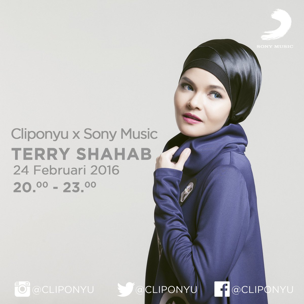 SonyMusicID's tweet photo. #SonyBuzz @TerryLizers jangan lupa malam ini, chat bareng @terrylize di @CLIPONYU pukul 20.00 https://t.co/KWZAD071Da