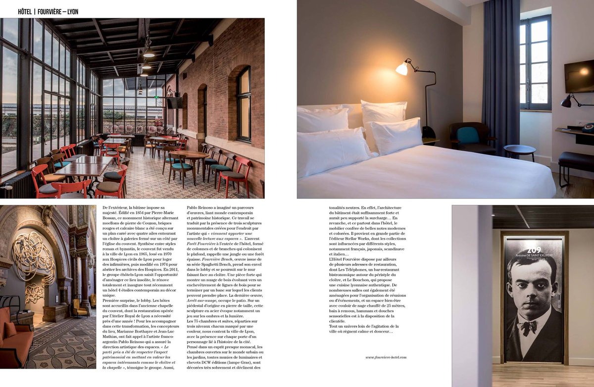 EXTEND_AM's tweet photo. Hôtel Fourvière  : Une prodigieuse métamorphose dans le magazine Artravel N°67 #FierDeNosParticipations https://t.co/HfWLcKQ08f