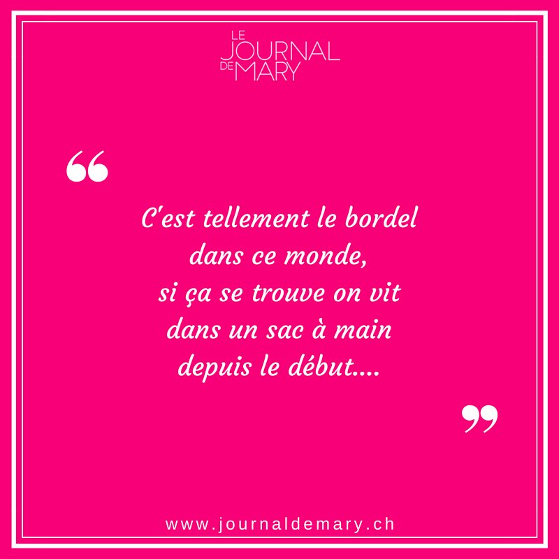 Journal de Mary tweet media
