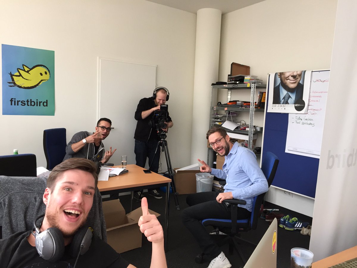 1march2016's tweet photo. Getting more excited: 6 days to go until our launch in Berlin: First TV Interview with @puls4 #1march2016 #Firstbird https://t.co/PwO3rabv51