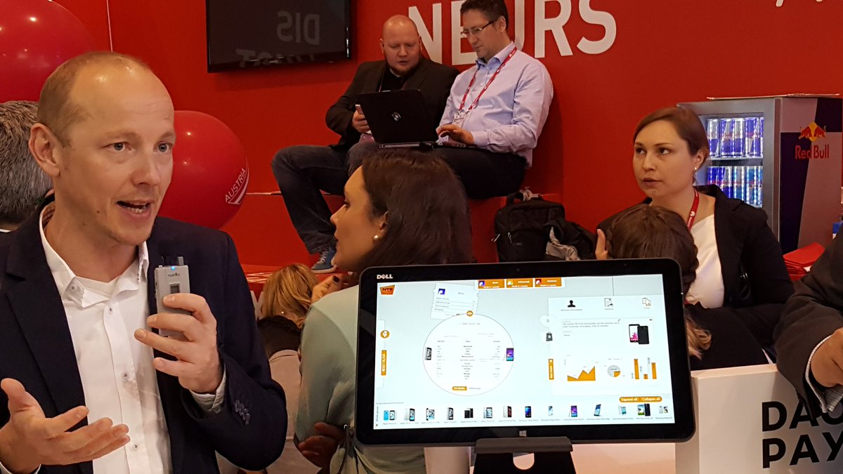 NTS Retail of Austria demos end-to-end omnichannel retail solution used by many European telcos. #MWC16 #CRM
