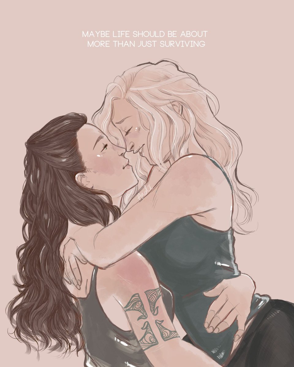 ClexaFanArt's tweet photo. Maybe life should be about more than just surviving.
#Clexa #The100 https://t.co/DJHoDb3GzP