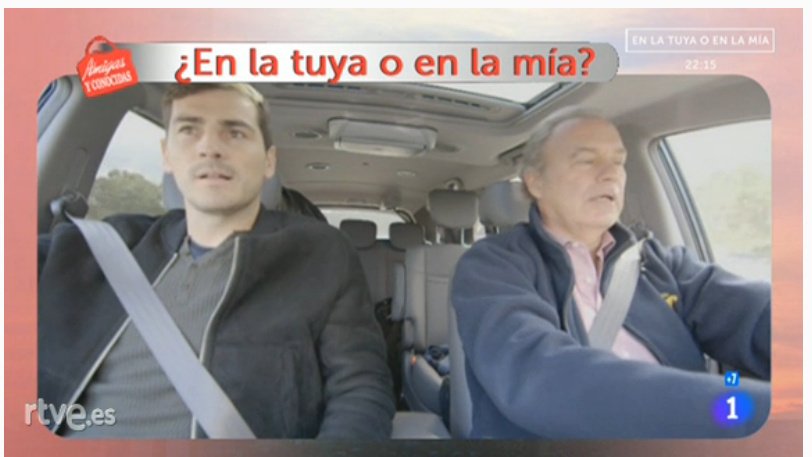 .@CasillasWorld recibe a <a href="/BertinOsborne/">Bertín Osborne</a> en <a href="/enlatuyaolamia/">En la tuya o la mía</a> rtve.es/directo/la-1/