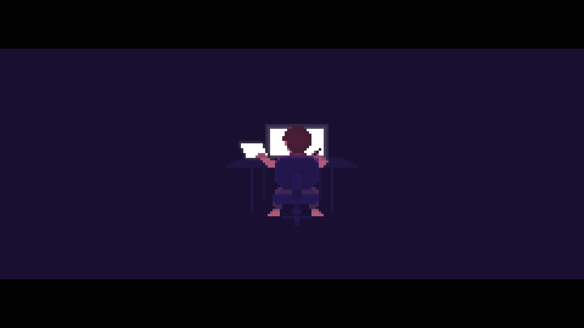 planckpixels's tweet photo. Day 63/365 - #computerconsole
Me at my desk doing #pixelart 
#pixel_dailies @Pixel_Dailies https://t.co/xA8gzyAklH
