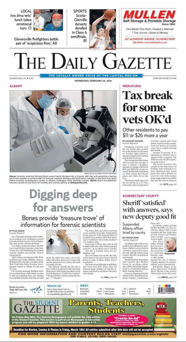 dgazette's tweet photo. Today's front page: https://t.co/3OAmCaTIIM