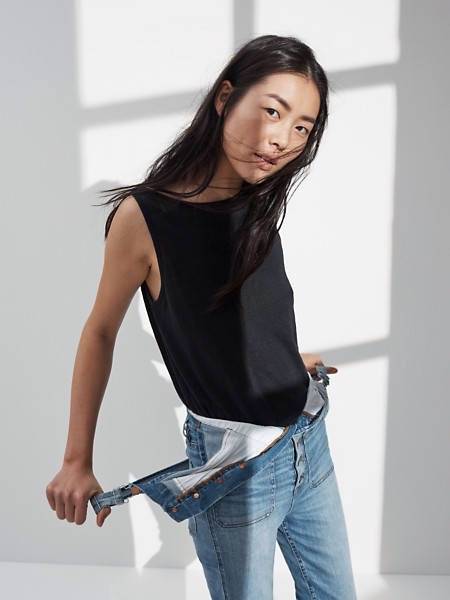 AllForLW's tweet photo. [#PIC] Liu Wen for Madewell S/S 2016 lookbook. (1/2) https://t.co/Npota8G0tn