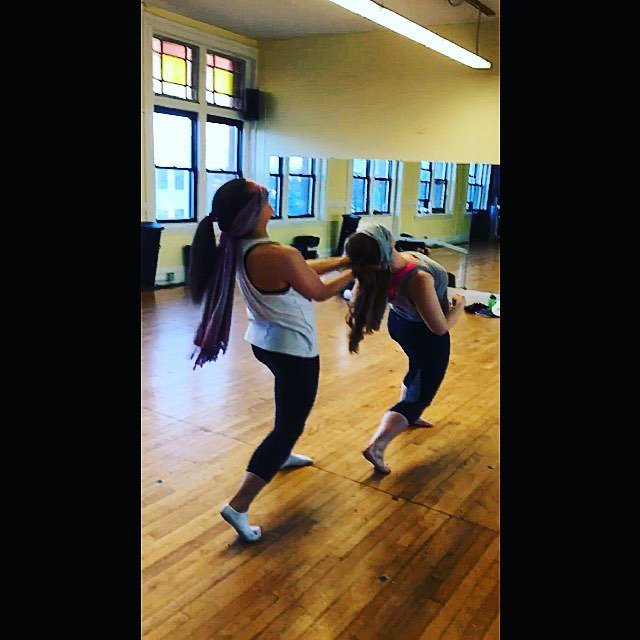 Snap from Sunday's rehearsal! #newwork #choreography #sassoandcompany #boston #bostondancescene #bosarts #dancingth…