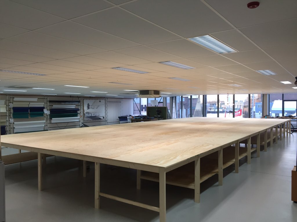 Nog even 95m2 schuren en lakken!