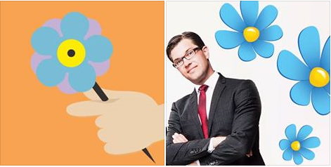 sofiasten's tweet photo. Till vänster: årets majblomma. Till höger: SD-logga. Jämför och diskutera i smågrupper. @Majblomman_LH #majblomma https://t.co/UoDzIAMHzd
