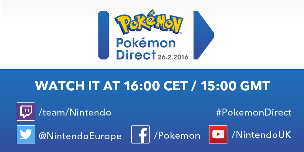 NintendoPlayUK's tweet photo. Exciting times! What are you hoping will be announced in the Pokémon Direct? #Pokemon20 https://t.co/VpynbYCxhY
