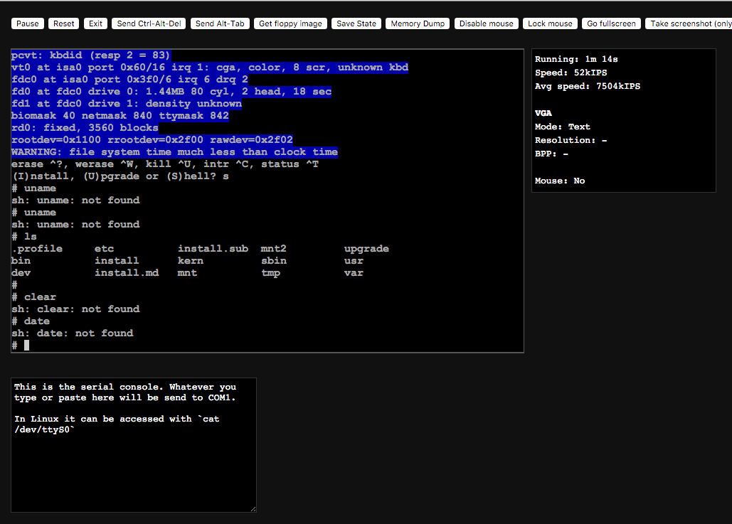 The Best Linux Blog In the Unixverse on Twitter "x86 Emulator running