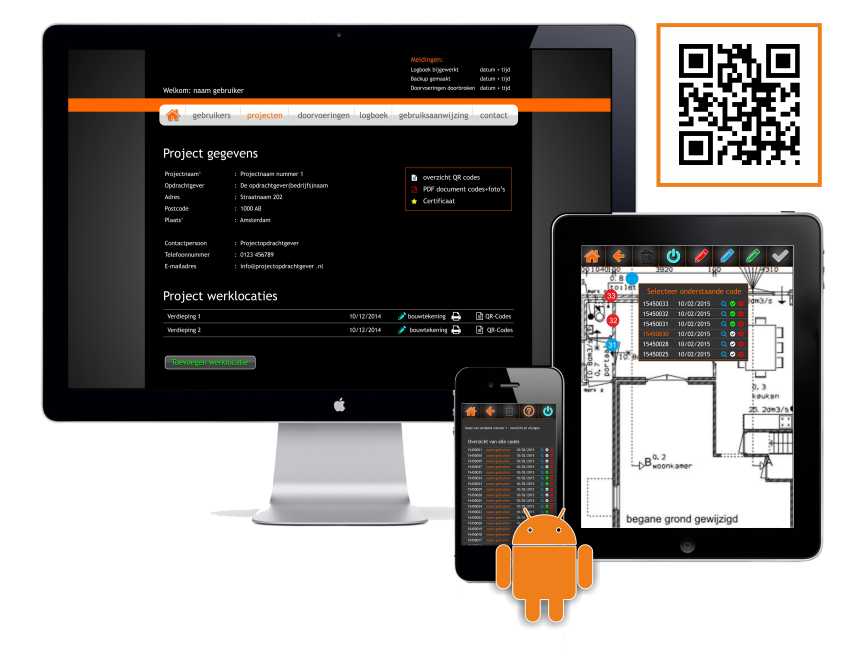 QRLOGsystemsbv's tweet photo. Succesvolle Pilot afgerond bij #breman #brandwering versie 2.1 bouwtekening met #qrcodes. https://t.co/lIQm3g07NV https://t.co/soTD586his