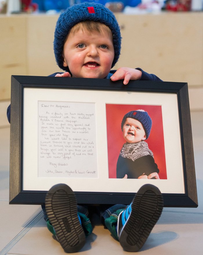 AlderHey's tweet photo. Wow - £620,580 raised for our research centre!! THANK YOU @Matalan and everyone who chose #ImaBeanie or #ImaBobble! https://t.co/y2kkWPm0ur