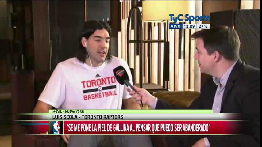 Sportia's tweet photo. #AhoraEnTyC Scola: "Se me pone la piel de gallina al pensar que puedo ser abanderado" https://t.co/aGdlWyG25m