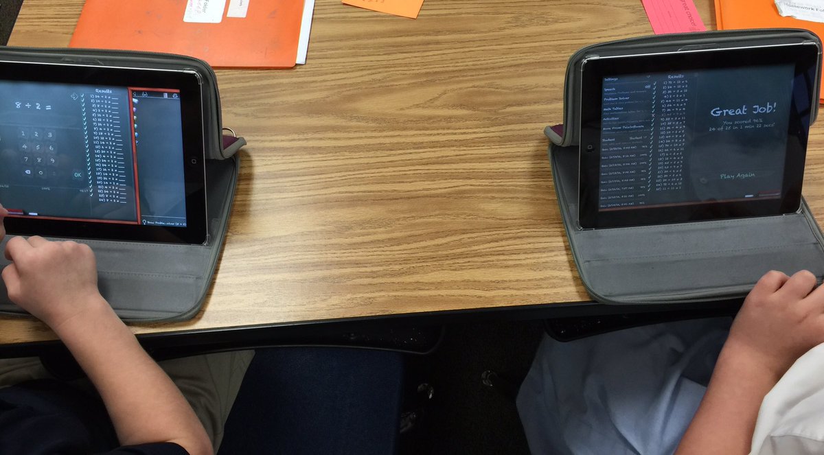 TechnoMel's tweet photo. The #Mathboard app from @PalaSoftware has revolutionized fact practice and tests in our elem classrooms #ipaded https://t.co/UrKBnLZ6VR