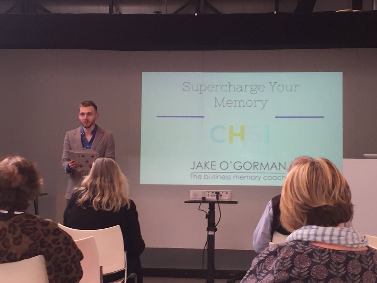 Think_Digital1's tweet photo. “Supercharge your Memory” with expert coach @MemoryJake  @CHSIstitches #memory https://t.co/9QHrqC9Msp