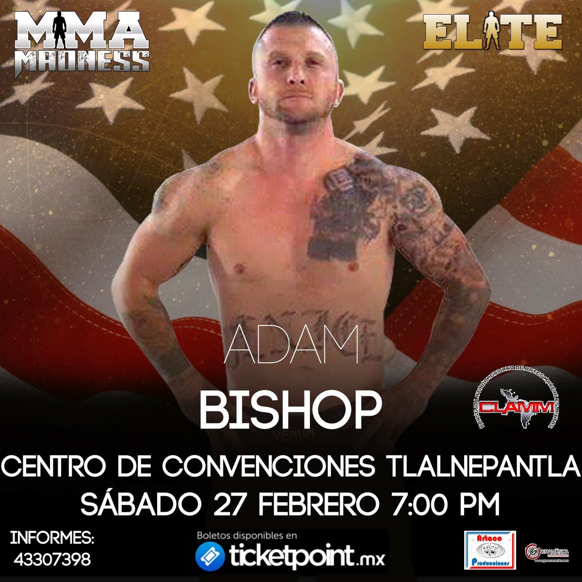 MadnessMMA's tweet photo. Pelea estelar de la noche, ¿qué esperas para adquirir tus boletos? #mmamexico https://t.co/PCidlF7dSz