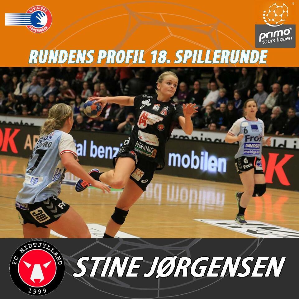 Stine Jørgensen fra FCM Håndbold er #rundensprofil. Med 9 mål på 11 forsøg, 4 assists og en MEP på 7,00.