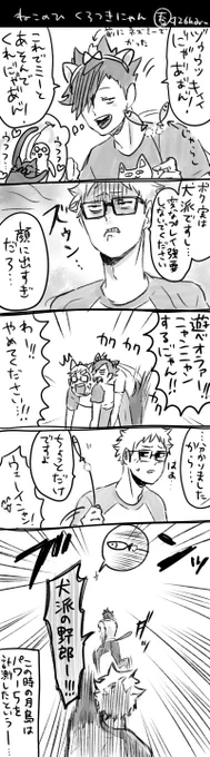 ネコの日クロ月漫画 