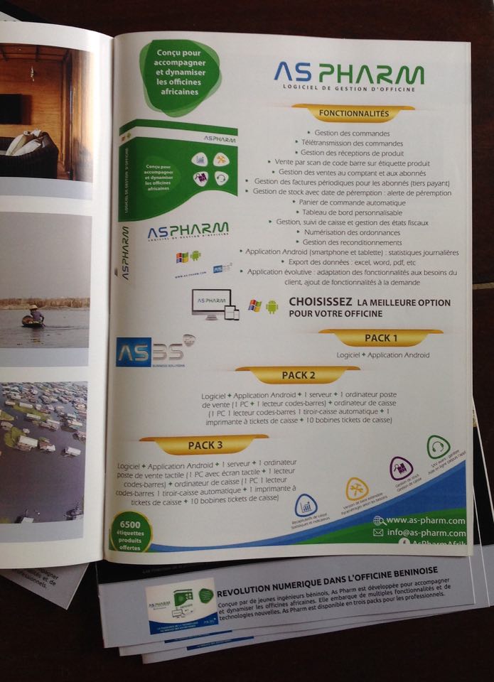 ASBusinessSol's tweet image. Révolution numérique au sein des officines béninoises. 
Merci à "Par Ailleurs Mag" 
#ASPHARM #Pharmacies #Logiciel