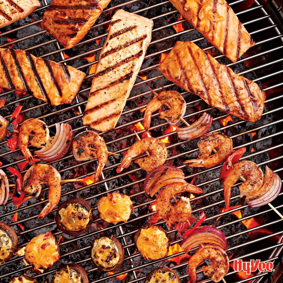 Warmer temps = Hot grills. 🔥🔥 Shop our seafood sale for meal ideas that really sizzle. >> hyv.ee/1QwQP7l