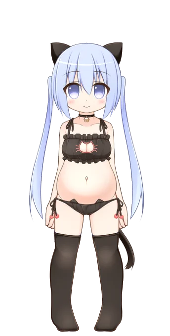 2月22日は猫の日なので猫ランジェリー。そしてにんにんにんなのでにんにんにんしてもらいました。実装できるか微妙なので(仮)ということで。 