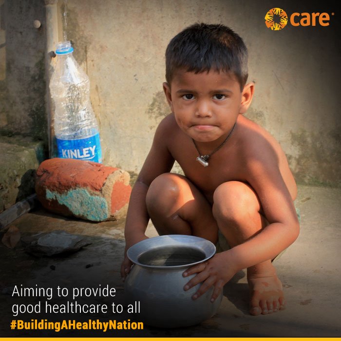CAREIndia's tweet photo. Malnourishment hampers child's growth. Help #CAREIndia fund the meal https://t.co/FqbYKZo0e0 #BuildingAHealthyNation https://t.co/kUxXMfFG7B