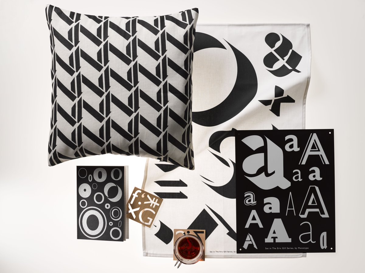 Monotype's tweet photo. Happy Birthday Eric Gill! To celebrate, we’ve released new #SetInGill items in the Shop. https://t.co/HVhV9v8kHK https://t.co/iAQRep7NT2