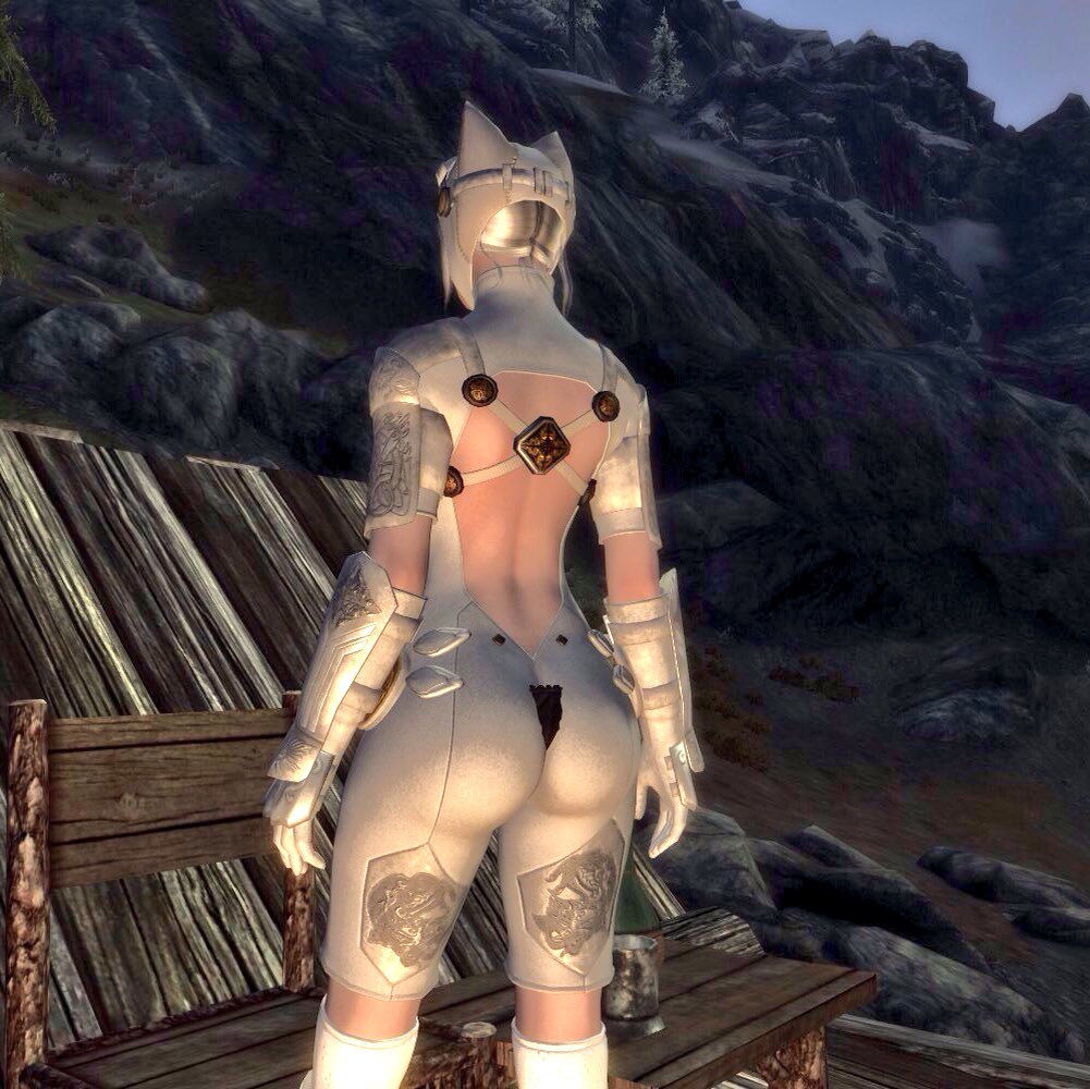 三十路が楽しむps4とswitch Twitterissa しかしこの衣装ステキ D 特にバックショット 尻至高 早く装備 剥ぎ取りプレイを卒業して 可愛いのとかエロいのとか着せたい º º スカイリム T Co Gjwxmv2khf