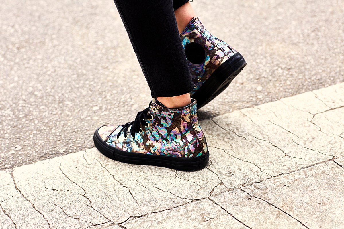 iridescent chuck taylors