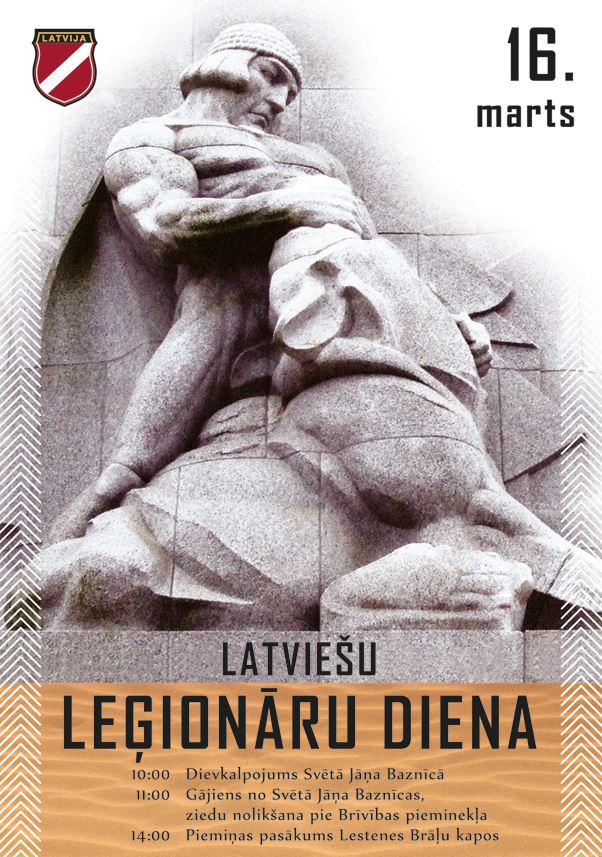 NAKrustpils's tweet photo. 16.marts-latviešu leģionāru piemiņas diena - vairs nav aiz kalniem.
DALIES, lai citi to redz! https://t.co/WKkGUmqIoy