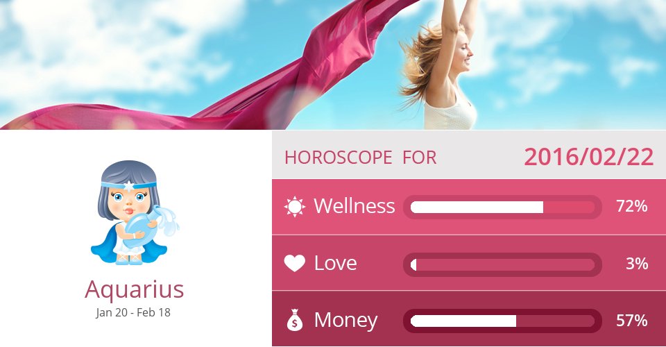 aquarius_scope's tweet photo. #Aquarius #Wellness, #Love &amp; #Money predictions for 2016/02/22 => https://t.co/vuF5nr0cfz Accurate? Like = Yes https://t.co/vyZn3Lbtwt