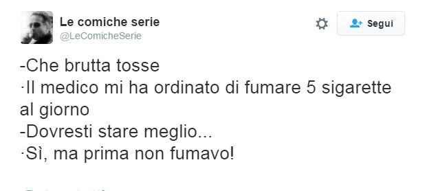 iDoctors_it's tweet photo. Ricordatevi di farvi ridurre le sigarette...solo se fumate.
Buon inizio settimana da #iDoctors
via @LeComicheSerie https://t.co/Ob62OzBLwh
