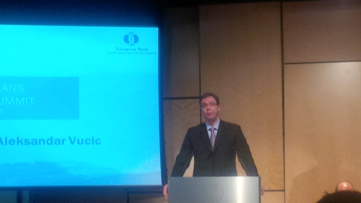 pyrkalo's tweet photo. PM @avucic Serbia #ebrdwb @EBRD Good to meet w colleagues. We have a lot to do to be part of stable, secure Europe. https://t.co/41bM1INaDU