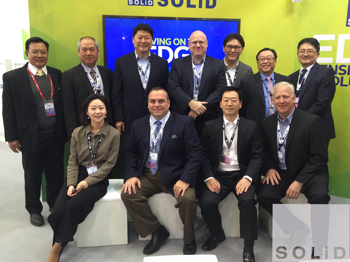 SOLiDUSA's tweet photo. Team SOLiD is discussing #edgedensification at #MWC16 Hall 7 Stand G81 https://t.co/TJzOhc0ARc