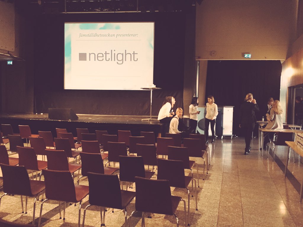EqualityWeek's tweet photo. Vi är så redo att köra igång veckan!Första föreläsningen: Netlight. Nu kör vi! 👊 https://t.co/jV0Vmebwlv