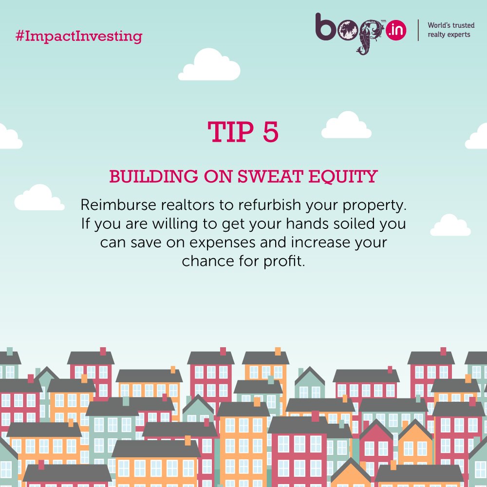 BOPGrp's tweet photo. #ImpactInvesting

#Tip5 - Building on sweat equity.  #RealEstate #RealEstateInvestment https://t.co/fObxopOgPi
