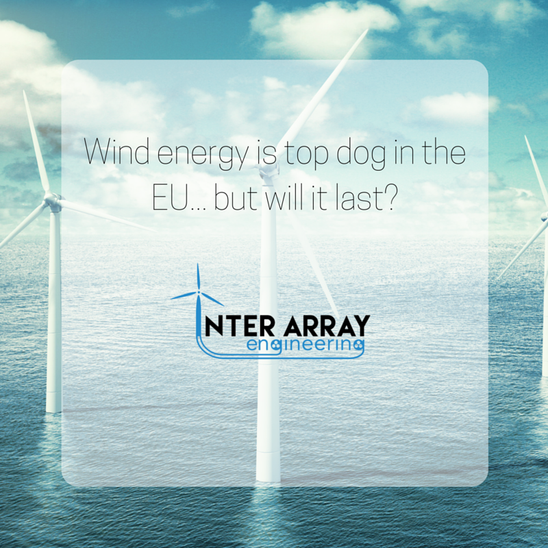 InterArrayEng's tweet image. The EU added more new #windenergy capacity than any other form of power last year.